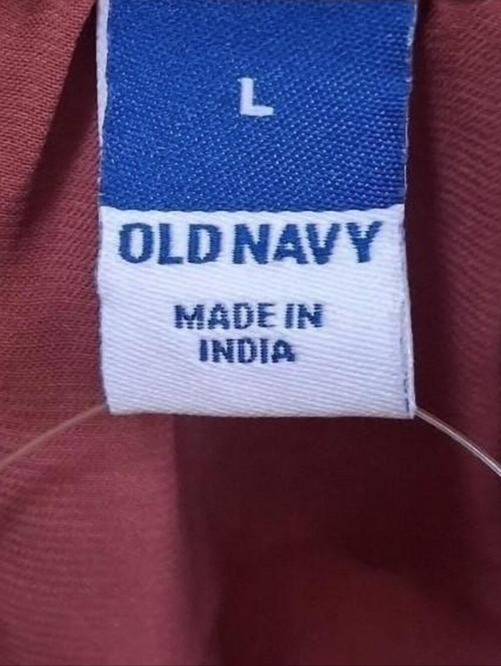 Old Navy Ruffle-Trim Mini Dress In Rust Red - Picture 2 of 5